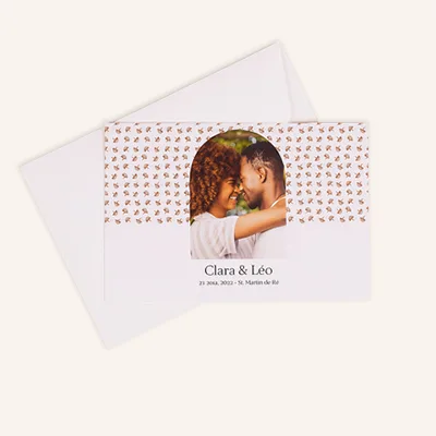 Photoweb personalised wedding announcement